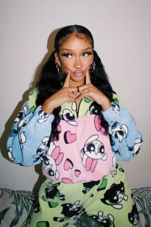 New Girl Order POWERPUFF GIRLS COLOUR BLOCK FLEECE 1/4 ZIP Tops