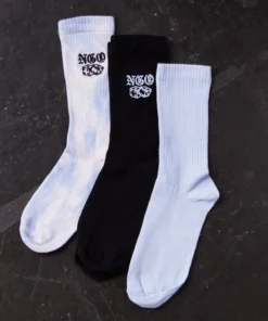 New Girl Order 3 PACK SOCK WITH NGO BRANDING - BLUE