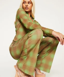 New Girl Order Tops ALL OVER PRINT CHECK SHIRT