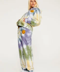 New Girl Order TIE DYE JOGGER WITH CROCHET APPLIQUÉ Tops