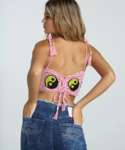 New Girl Order NEW IN TATTOO RHINESTONE LOW RISE JEAN