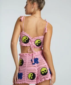New Girl Order NEW IN YIN YANG CROCHET SHORT