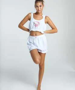 New Girl Order HELLO KITTY BLUE GINGHAM BRALET AND SHORT SET