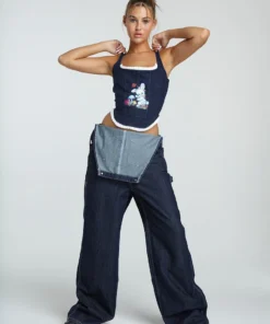 New Girl Order NEW IN DENIM DUNGAREES