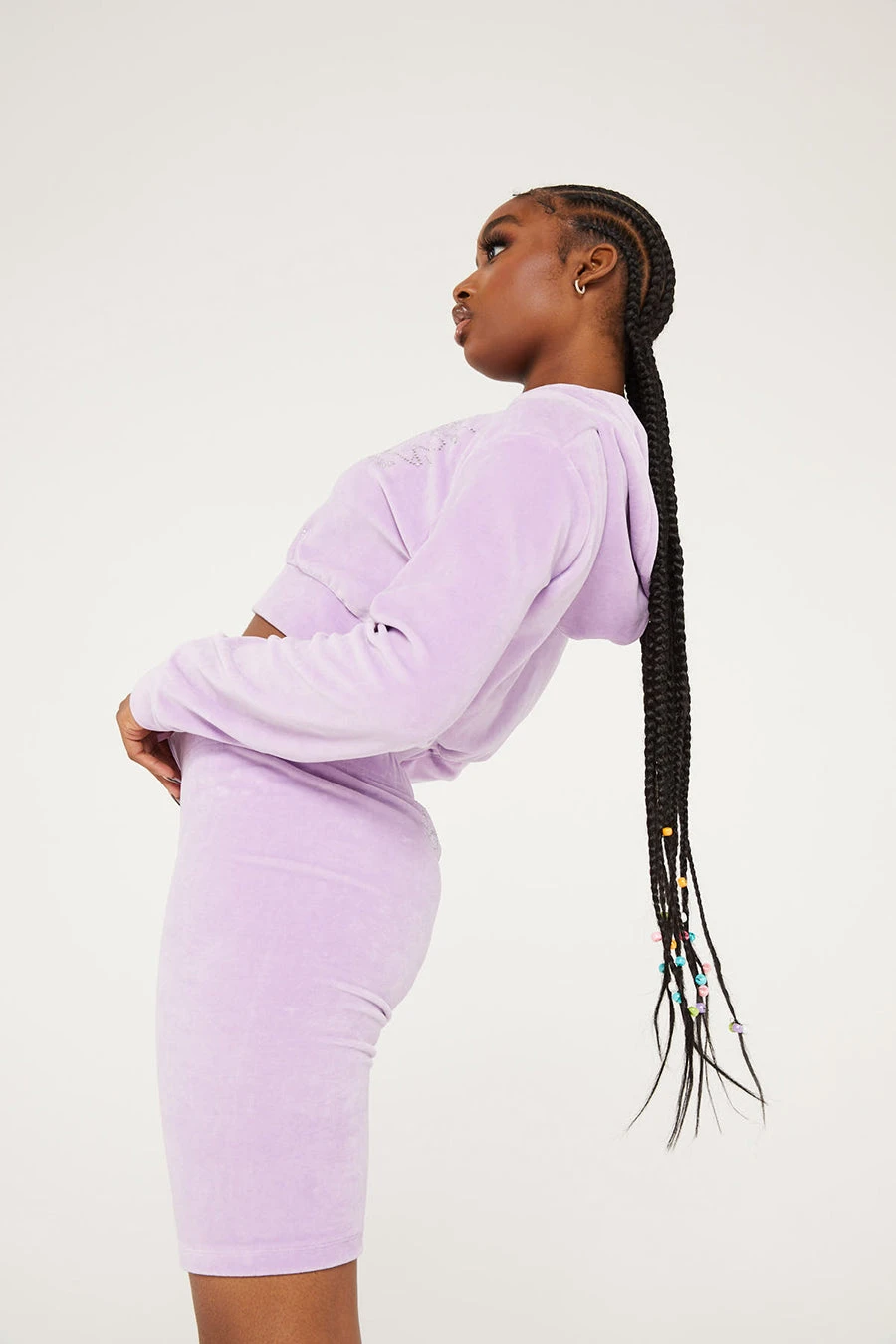 New Girl Order Tops DIAMANTE BUTTERFLY VELOUR SHORT 3 New Girl Order Tops DIAMANTE BUTTERFLY VELOUR SHORT