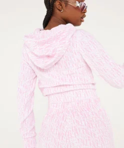 New Girl Order Tops MONOGRAM VELOUR HOODIE 9 New Girl Order Tops MONOGRAM VELOUR HOODIE