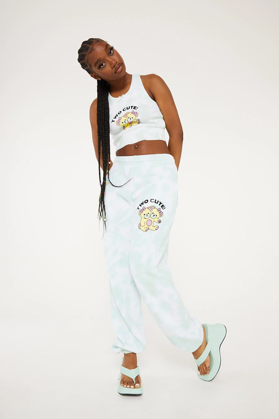 New Girl Order TWO CUTE BEARS TIE DYE VEST 2 New Girl Order TWO CUTE BEARS TIE DYE VEST