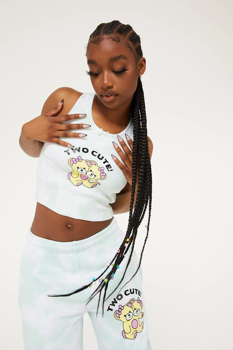 New Girl Order TWO CUTE BEARS TIE DYE VEST 1 New Girl Order TWO CUTE BEARS TIE DYE VEST