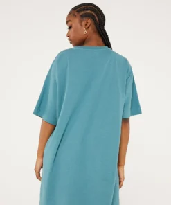 New Girl Order METAL FROM HEAVEN ACID WASH TSHIRT DRESS Tops