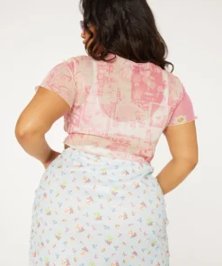 New Girl Order Tops DITSY FLORAL SKIRT CURVE