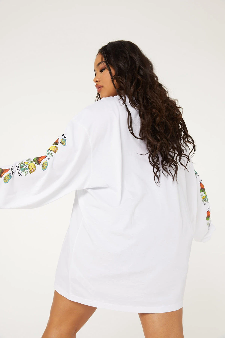 New Girl Order YOU TRIPPIN' LONG SLEEVE TEE CURVE Tops 3 New Girl Order YOU TRIPPIN' LONG SLEEVE TEE CURVE Tops