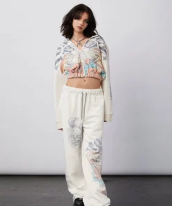 New Girl Order Tops TONGUE TIED ZIP UP HOODIE