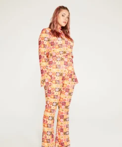 New Girl Order FLOWER PRINT TROUSER CURVE Tops 7 New Girl Order FLOWER PRINT TROUSER CURVE Tops