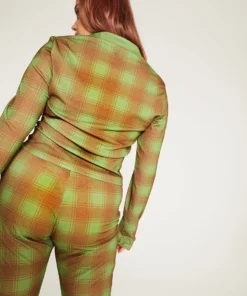 New Girl Order ALL OVER PRINT CHECK SHIRT CURVE 9 New Girl Order ALL OVER PRINT CHECK SHIRT CURVE