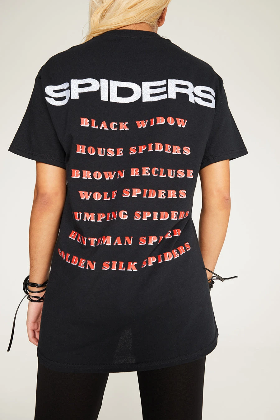 New Girl Order Tops GLITTER SPIDER TEE 3 New Girl Order Tops GLITTER SPIDER TEE