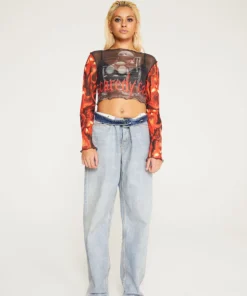 New Girl Order TEDDY MESH TOP