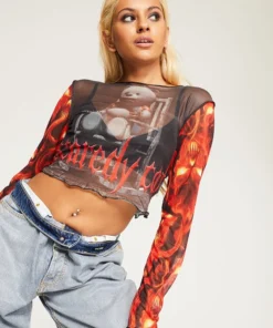 New Girl Order TEDDY MESH TOP