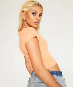 New Girl Order Tops HOTFIX PUMPKIN BABY TEE 7 New Girl Order Tops HOTFIX PUMPKIN BABY TEE