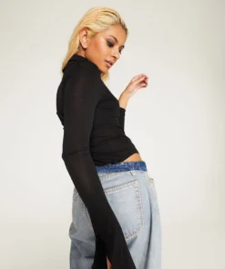 New Girl Order MESH WITCHY SLEEVE BODYSUIT