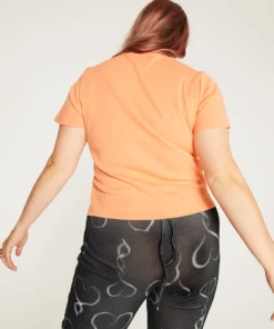 New Girl Order Tops HOTFIX PUMPKIN BABY TEE CURVE