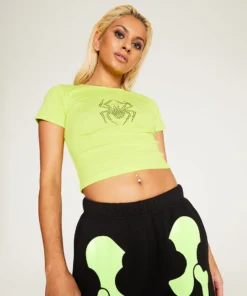 New Girl Order HOTFIX SPIDER TEE Tops