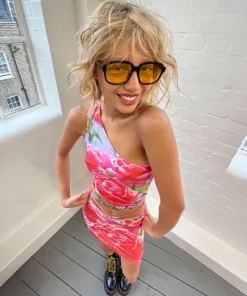 New Girl Order ROSE TIE WAIST SKIRT NEW IN