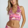 New Girl Order TROPICAL SUNSET CROP TOP