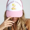 New Girl Order BEARLY AWAKE FOAM TRUCKER CAP NEW IN