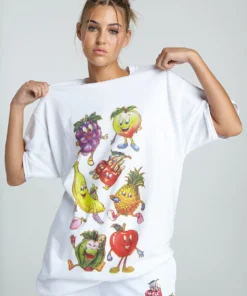 New Girl Order OVERSIZED HAPPY FRUIT SHIRT NEW IN