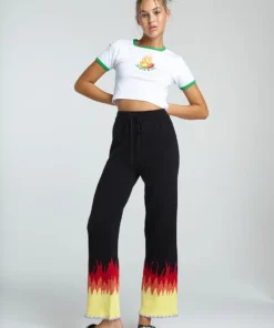 New Girl Order FLAME CROCHET TROUSER NEW IN
