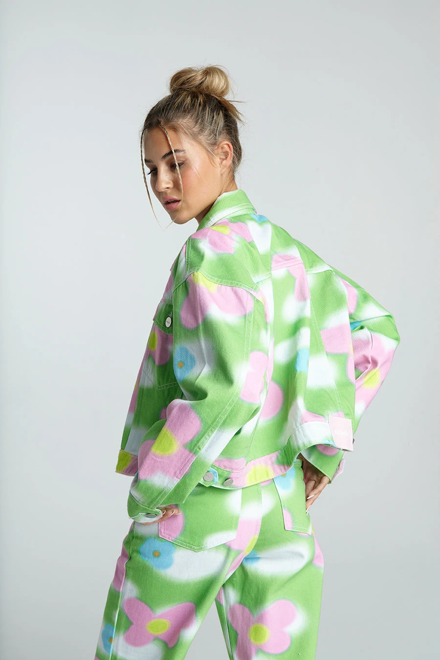 New Girl Order Halloween Sale 34 New Girl Order FLOWER SKY DENIM JACKET NEW IN