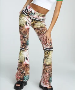 New Girl Order Y2K JUNGLE DENIM FLARES