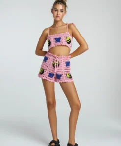 New Girl Order NEW IN YIN YANG CROCHET SHORT