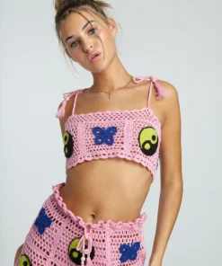 New Girl Order NEW IN YIN YANG CROCHET SHORT