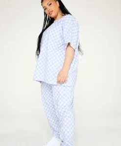 New Girl Order Checkerboard Tee Curve Tops