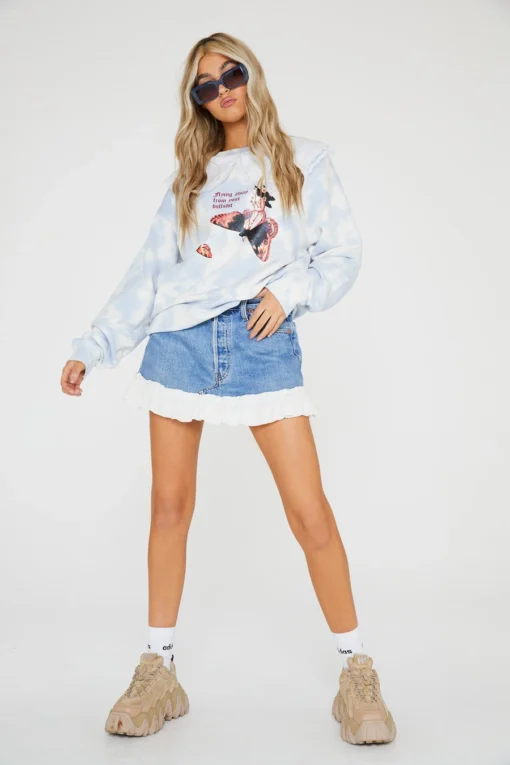 New Girl Order Tops FLYING AWAY FROM YOUR BULLSHIT SWEAT