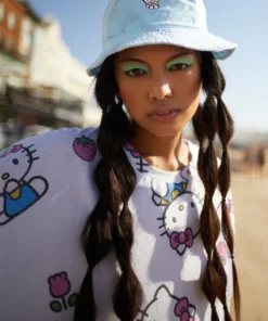New Girl Order Tops HELLO KITTY TIE DYE BUCKET HAT