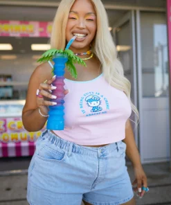 New Girl Order HELLO KITTY CUTE IS A CRIME CAMI CURVE Tops