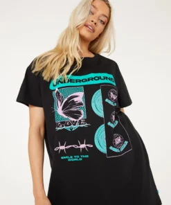 New Girl Order Tops UNDERGROUND TSHIRT DRESS