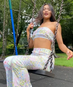 New Girl Order HELLO KITTY PATCHWORK BANDAEU Tops