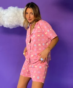 New Girl Order BUTTERFLY MONOGRAM WOVEN SHIRT 8 New Girl Order BUTTERFLY MONOGRAM WOVEN SHIRT