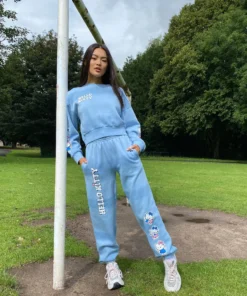 New Girl Order HELLO KITTY TIE DYE CROP SWEAT