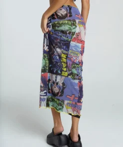 New Girl Order ANIME MESH MAXI SKIRT NEW IN