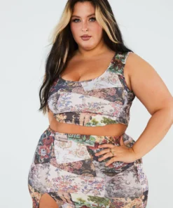 New Girl Order Patchwork Corset Top Curve