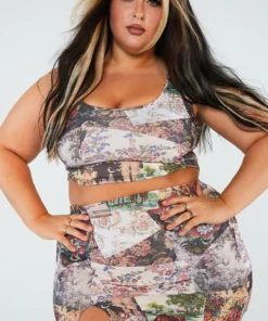 New Girl Order Patchwork Corset Top Curve