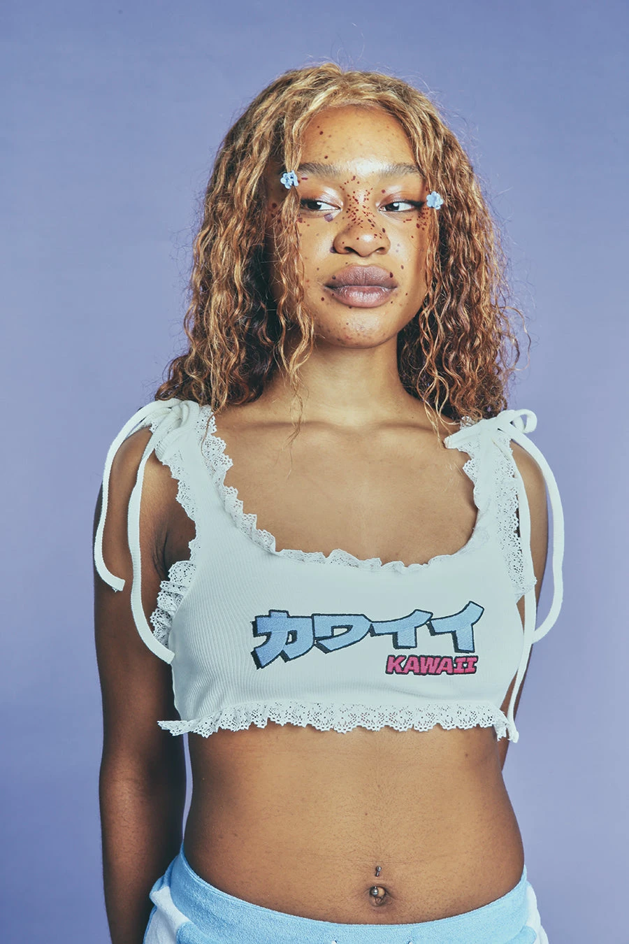 New Girl Order KAWAII RIBBED TRIM CAMI 1 New Girl Order KAWAII RIBBED TRIM CAMI