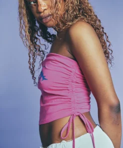 New Girl Order NEW IN ANIME FACE RUCHED HOTFIX BANDEAU