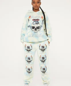 New Girl Order METAL FROM HEAVEN TIE DYE HOODIE Tops