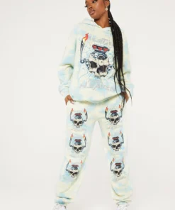 New Girl Order METAL FROM HEAVEN TIE DYE HOODIE Tops