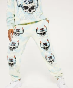 New Girl Order Tops METAL FROM HEAVEN TIE DYE JOGGER